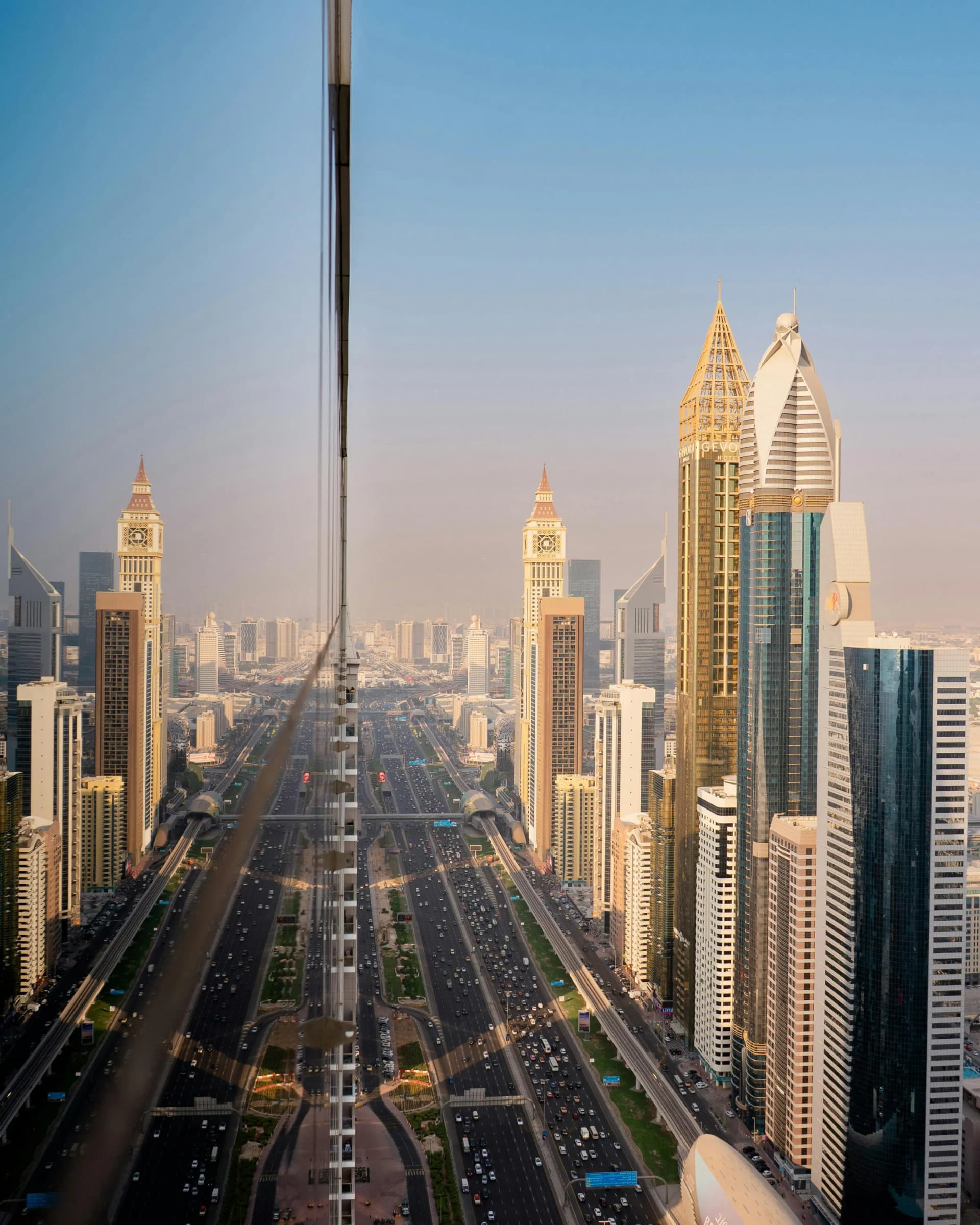 Towers along Sheikh Zayed Road, Dubai
